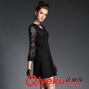 春夏款連衣裙 實拍2015春裝新款蕾絲拼接繡花收腰修身顯瘦A字彈力連衣裙圖片|春夏款連衣裙 實拍2015春裝新款蕾絲拼接繡花收腰修身顯瘦A字彈力連衣裙產(chǎn)品圖片由深圳市龍崗區(qū)乾宇晏服飾批發(fā)行公司生產(chǎn)提供-